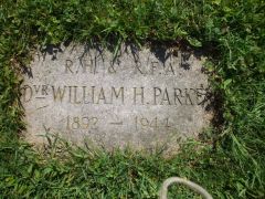 Foot stone for William Henry Parker