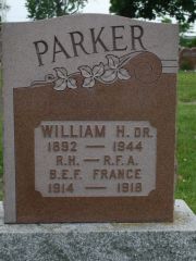 William Henry Parker formerly of Sheffield, England