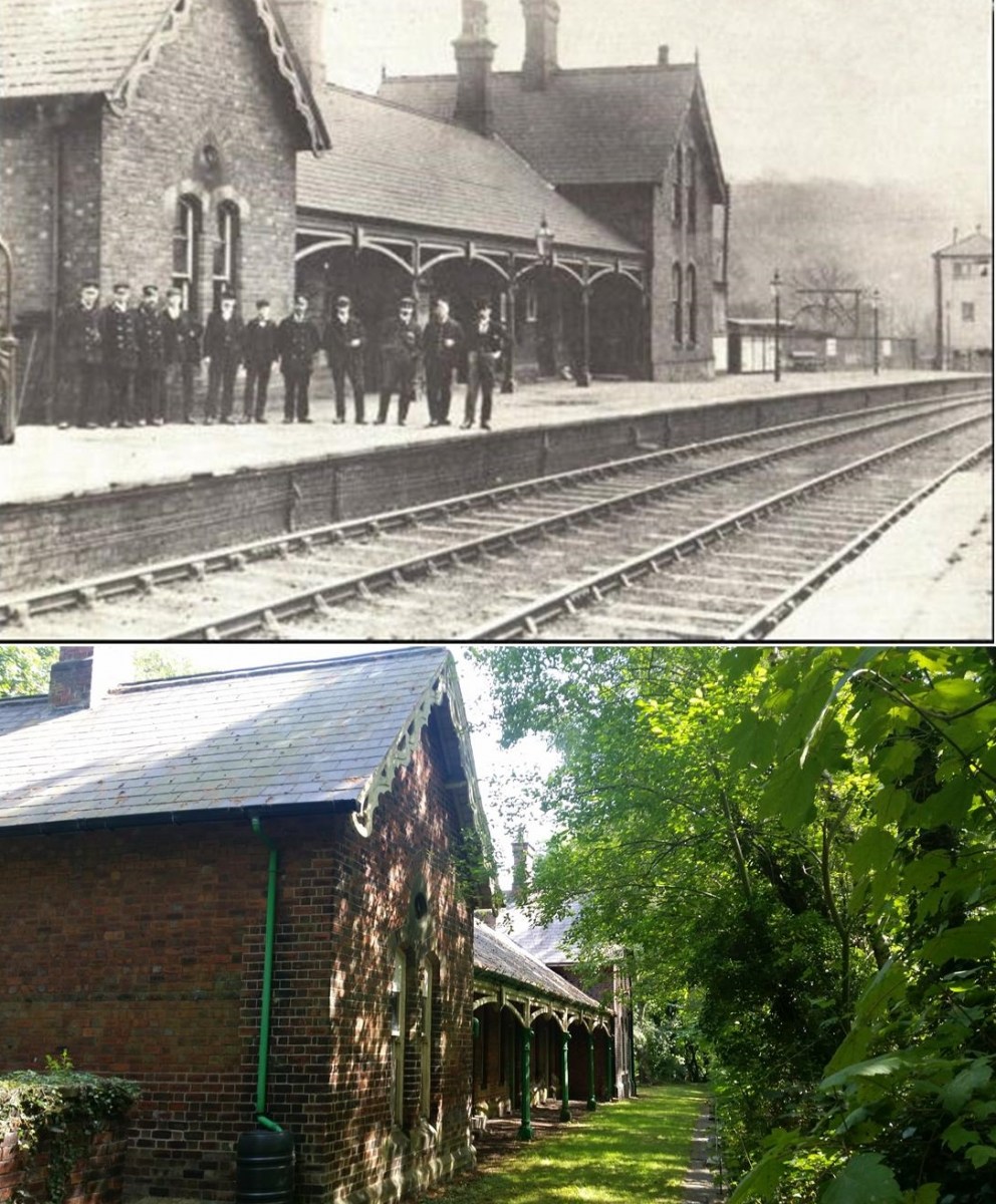 Chapeltown and Thorncliffe Railway Station.Then and Now 2.