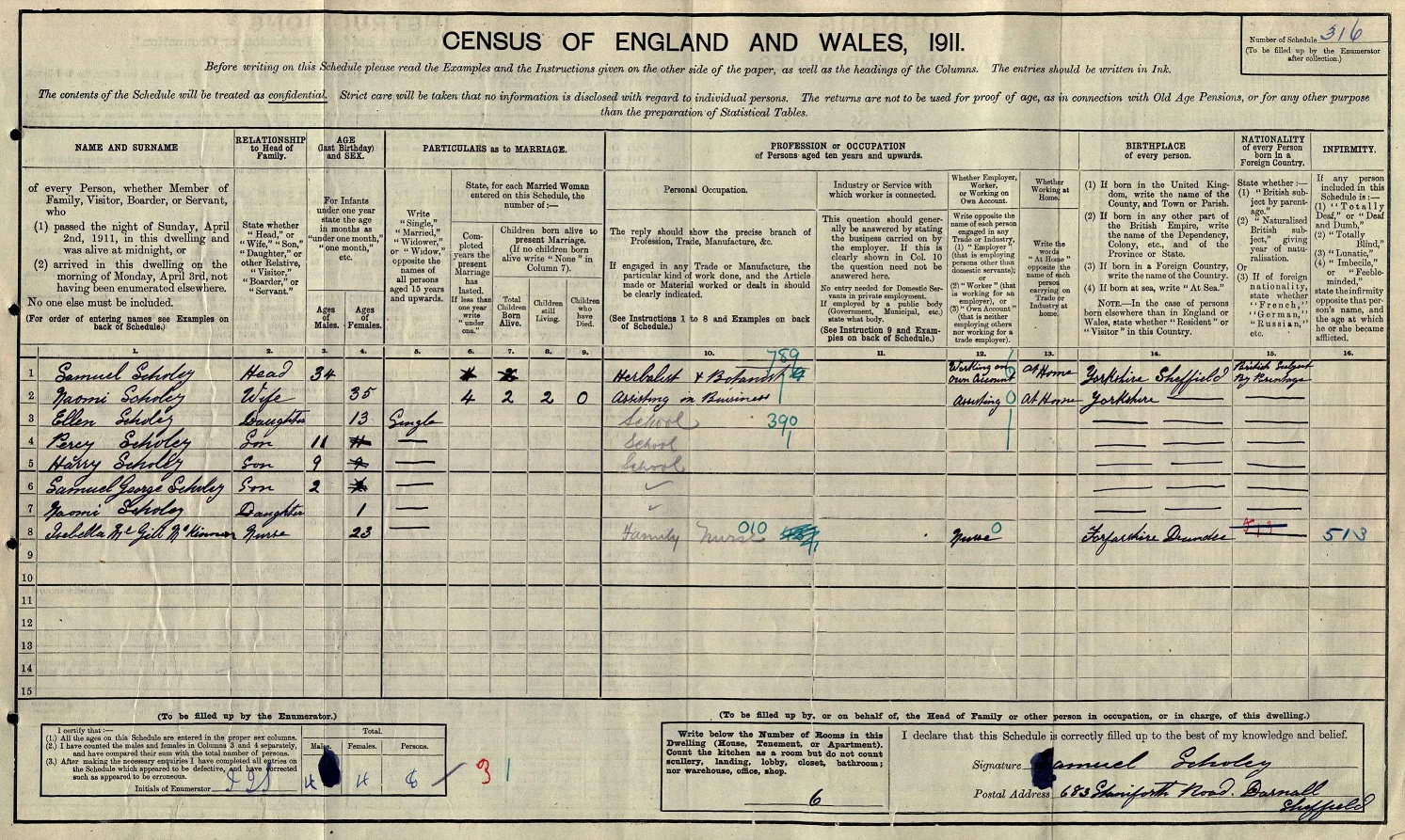 Samuel Scholey Census 1911.jpg