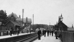Chapeltown Station before moving to its present location at the side of the Asda
