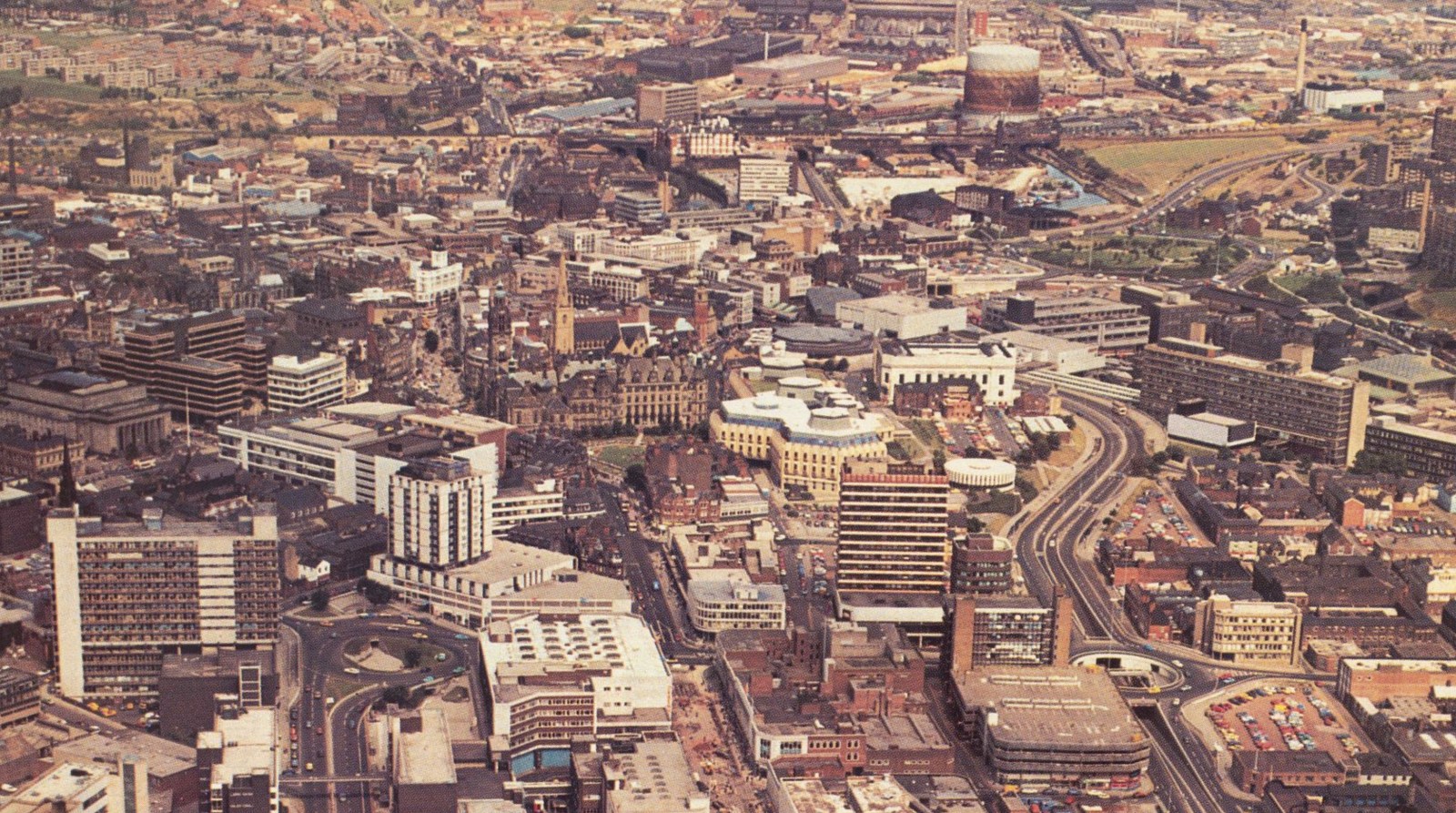 Sheffield from above (aerial photo)