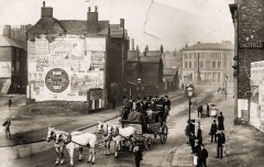 Surrey Street where Sheffield Town Hall now is