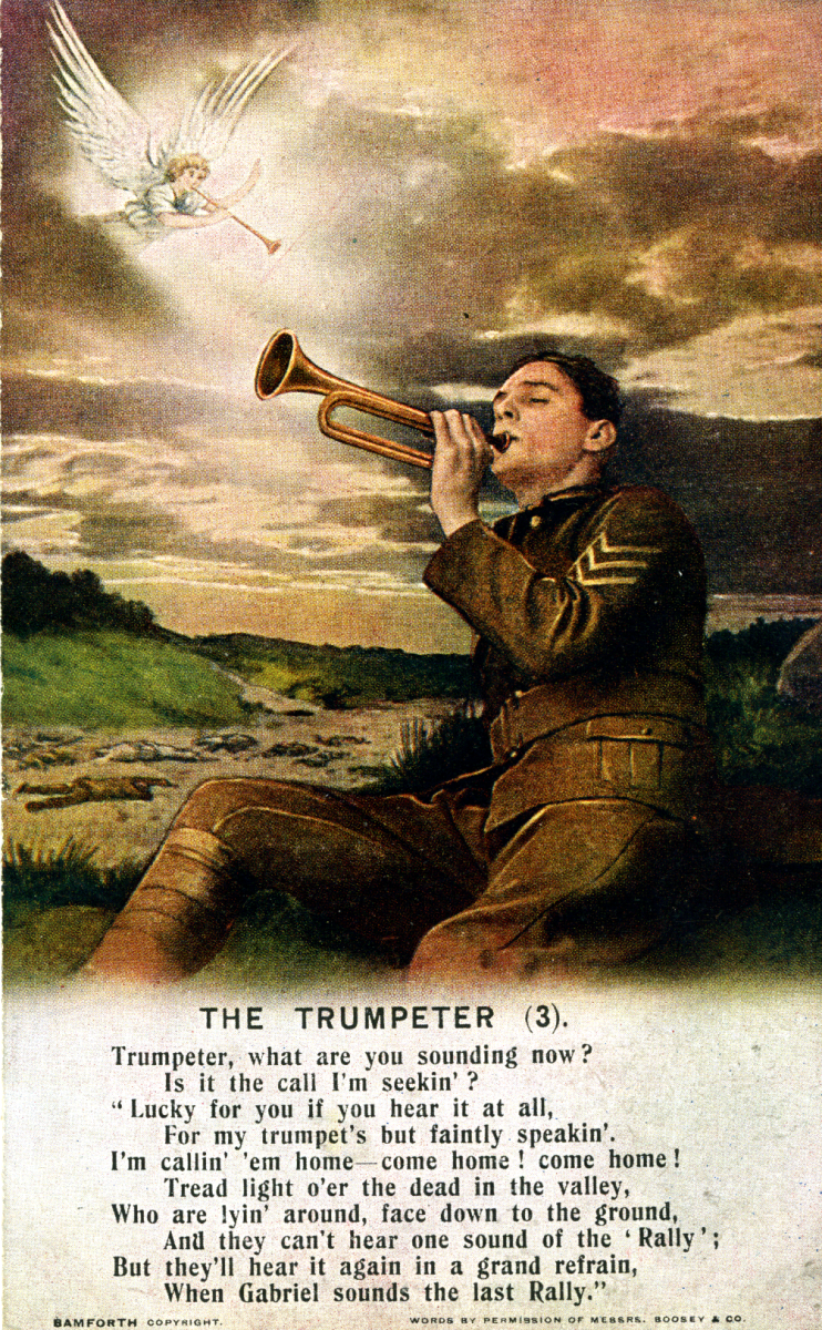 No 3 of three postcards titled The Trumpeter.png
